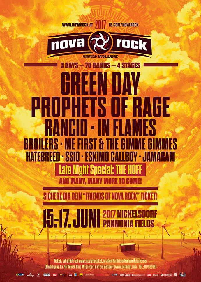 Nova Rock 2017 - Line Up