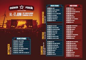 Nova Rock Time Table