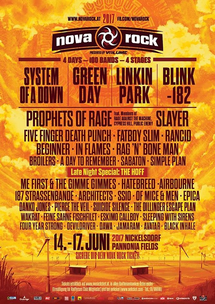 Nova Rock 2017 - Line Up