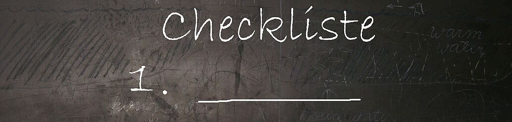 Tafel Checkliste Tafel