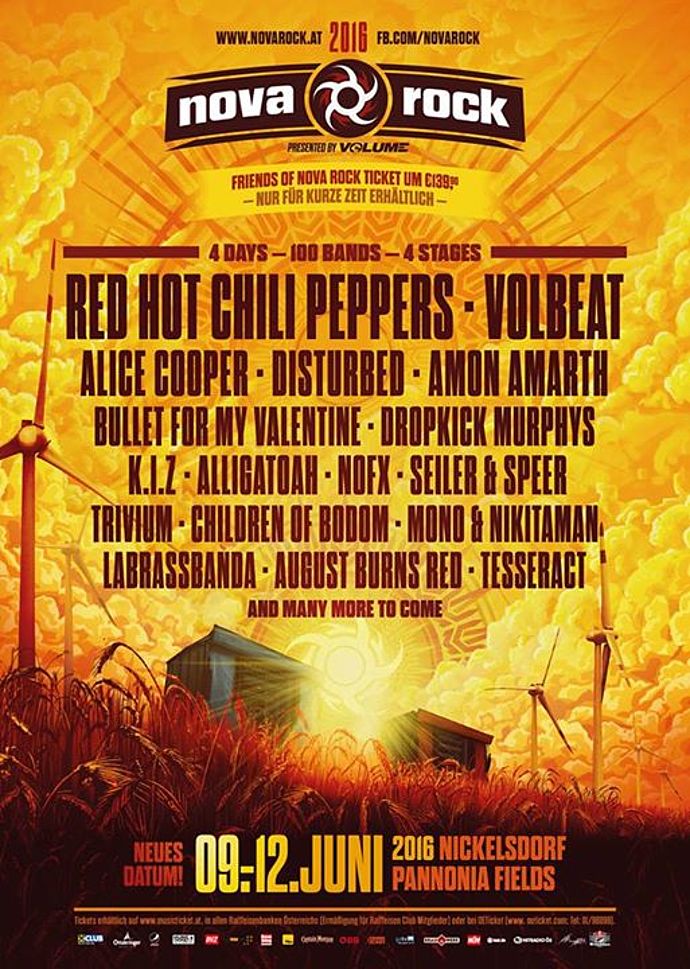 Nova Rock 2016 Line-Up