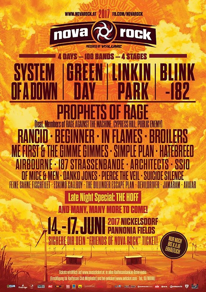 Nova Rock 2017 - Line Up